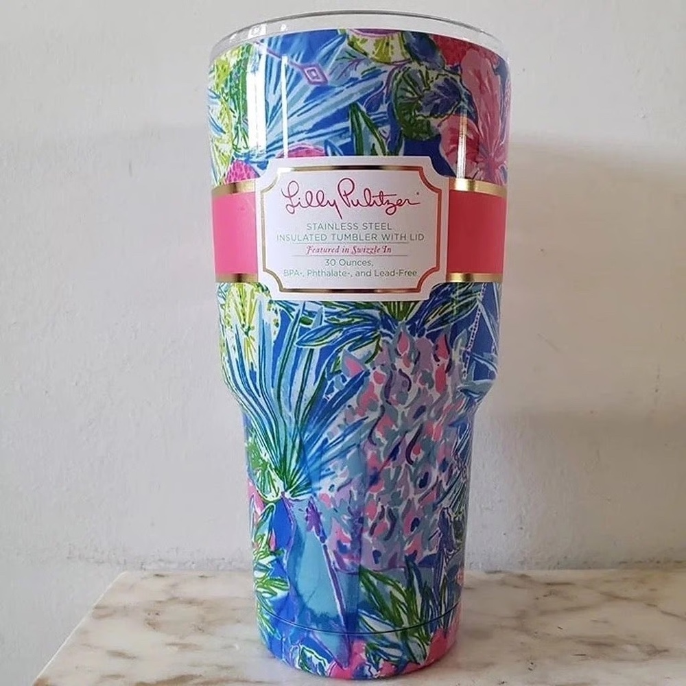Lilly Pulitzer Stainless Steel Insulated Tumbler Swizzle In 30oz